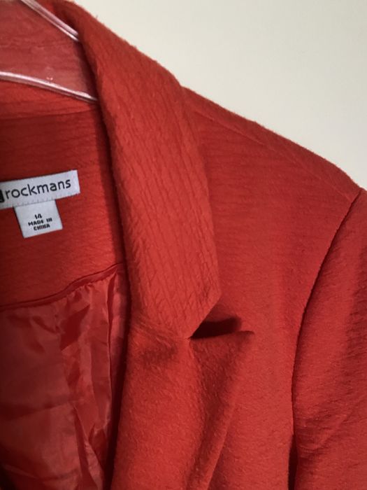 Sacou modern de culoare portocalie