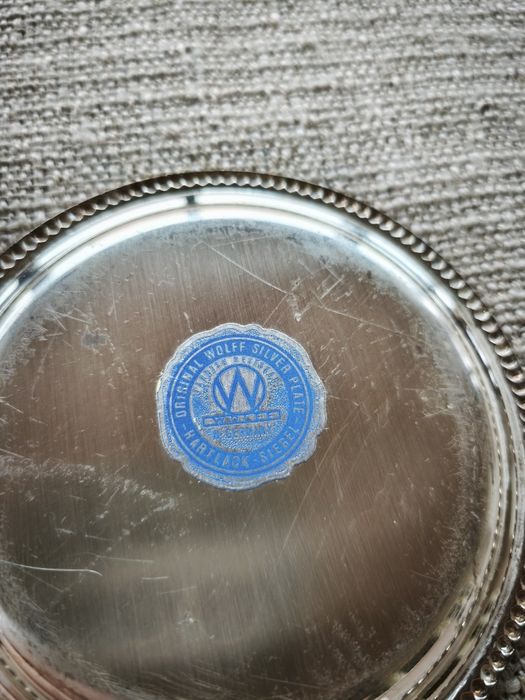 Set 7 tavite placate cu argint Wolf Germania