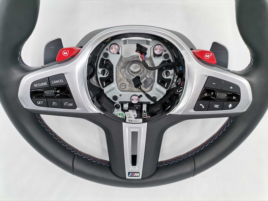 M Sport Черен Спортен Волан BMW X5M X6M M5 F90 M8 F91 F92 F93 F95 F96