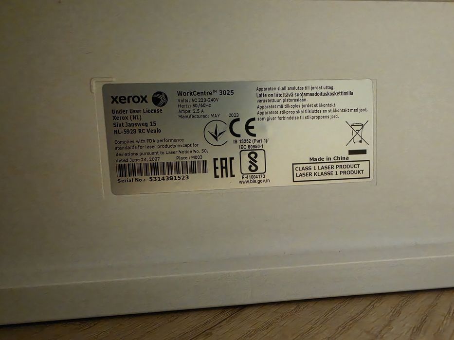 Imprimata Multifunctionala Xerox 3025 cu Wifi Adf Ca Nou