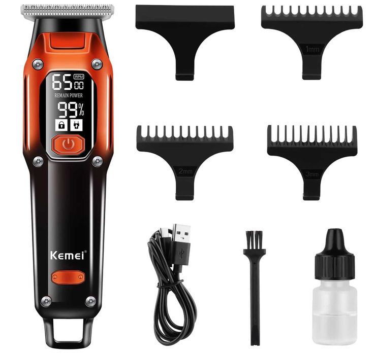 ТОП Машинка-тример за бръснене и подстригване от Kemei с 2 скорости