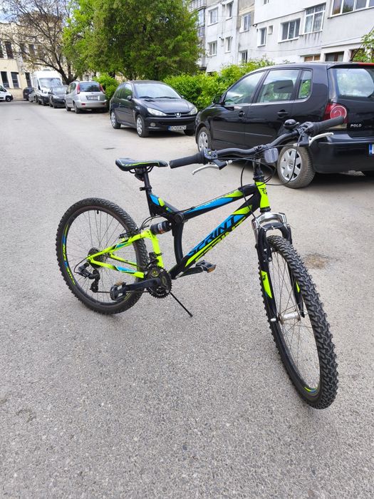 Bicicleta sprint full suspension cu roti pe 26