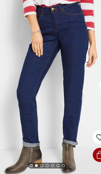 Blugi noi- dama bonprix mărimea L  - 40