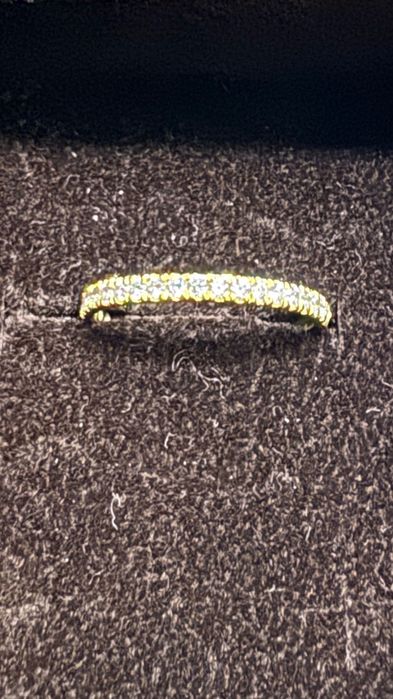 Inel din aur galben de 18K cu Diamante naturale