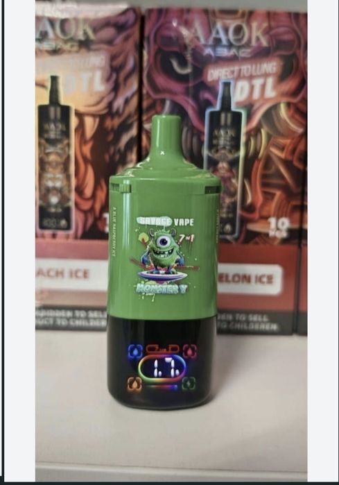 Vape 80.000 Puffs 7 Arome Savage Reincarcabil Display