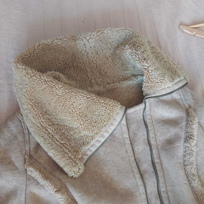 Cojoc scurt/Geaca dama -100% piele si blana naturala -marimea S/M