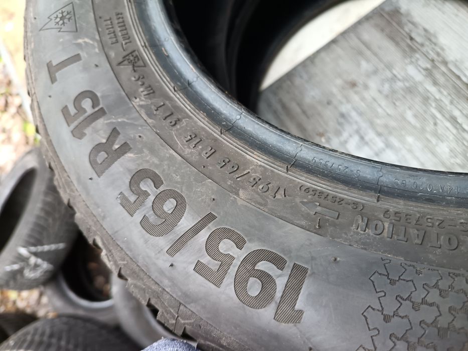 Anvelope MS iarna 195 65 15 continental 2023 6.6mm