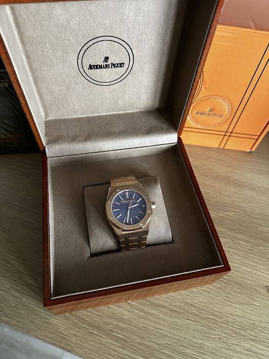 Audemars Piguet Royal Oak Rose Gold Blue