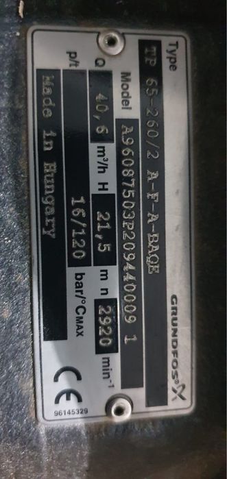 Grundfos TP 65-260/2 A-F-A BAQE