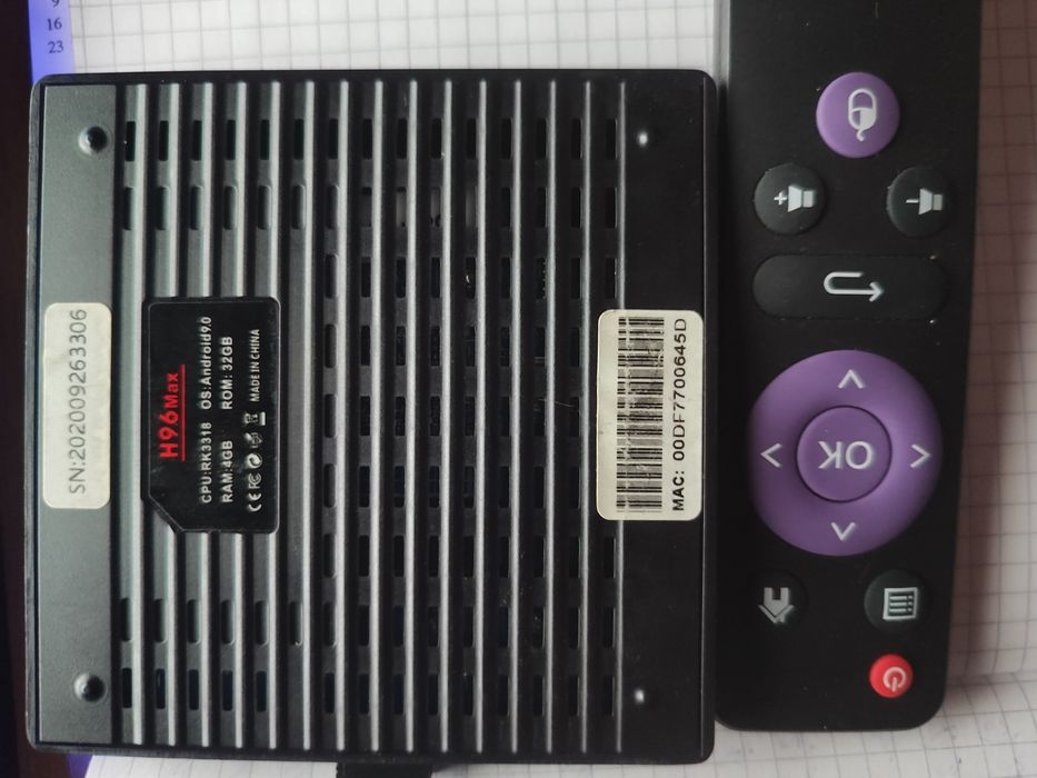 ТВ приставка H96max