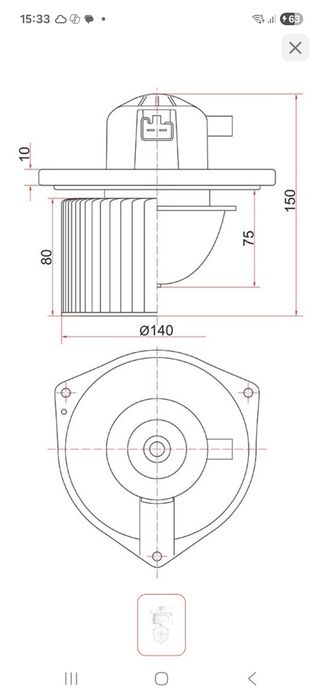Маторчик печки (отопителья) Mitsubishi ASX,Outlander
