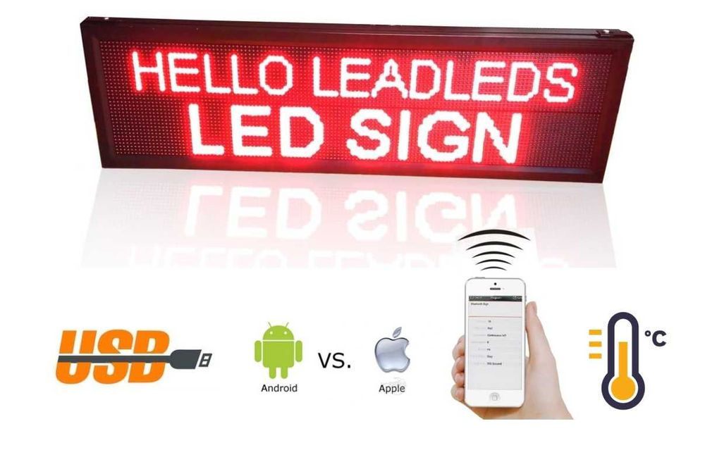 RECLAME LED PROGRAMABILE / Afisaj text programabil / Casete luminoase