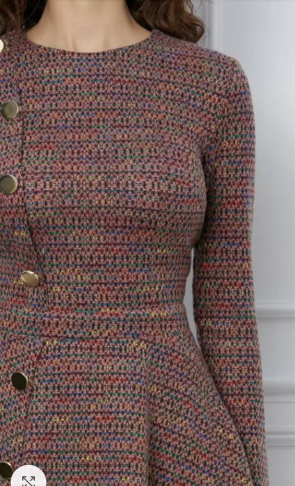 Rochie office Dy Fashion in clos cu imprimeu