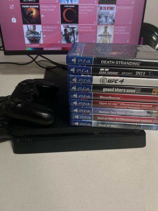 Продам ps4, с играми