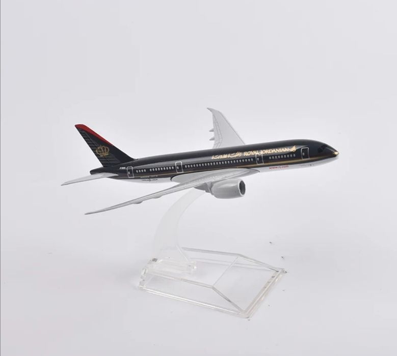 Macheta avion Royal Jordanian / metal / 16 cm /  cadou