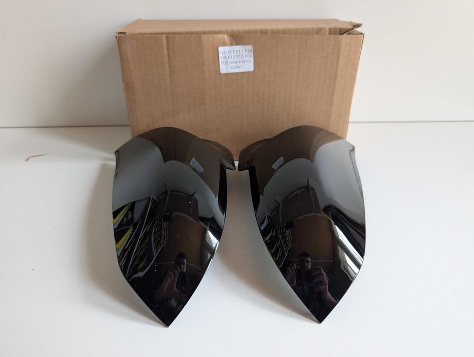 Капаци огледала BMW F10 F07 F11 F18 F06 F12 F13 F01 F02 черни БМВ