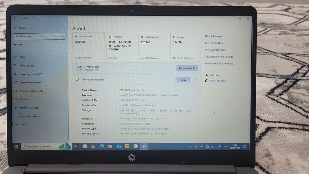 HP 250 G8 notebook