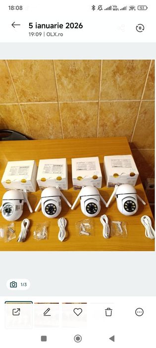 Set 4 camere supraveghere video rotative NOI