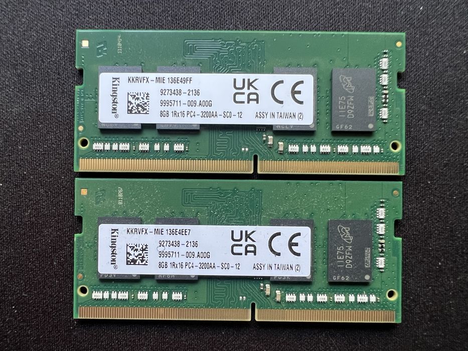 DDR4 Sodimm Kingston 3200 1r-16 для ноутбука