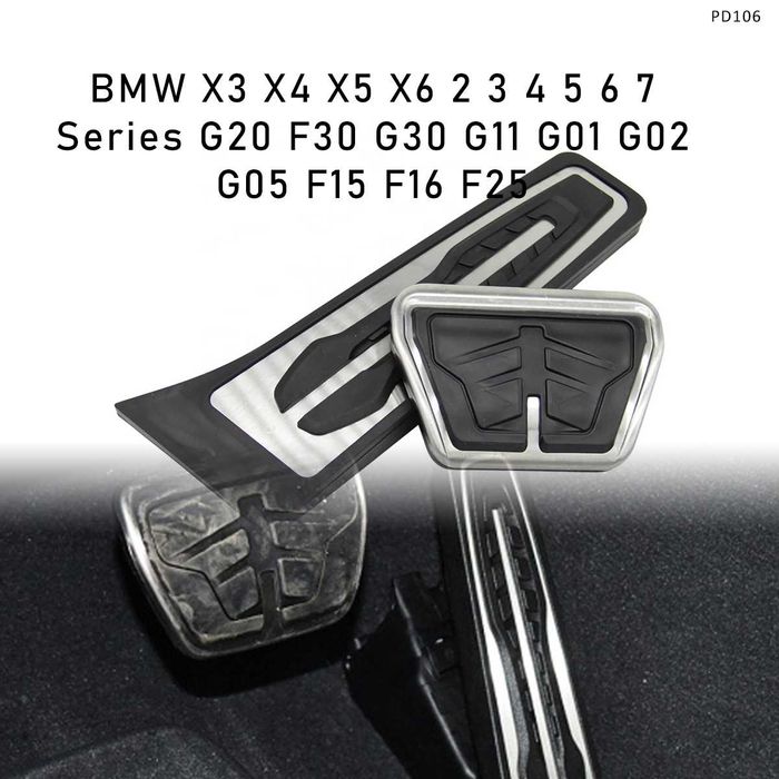 Алуминиеви спортни педали гума против хлъзгане BMW X1 X2 1 2 бмв х1 х2