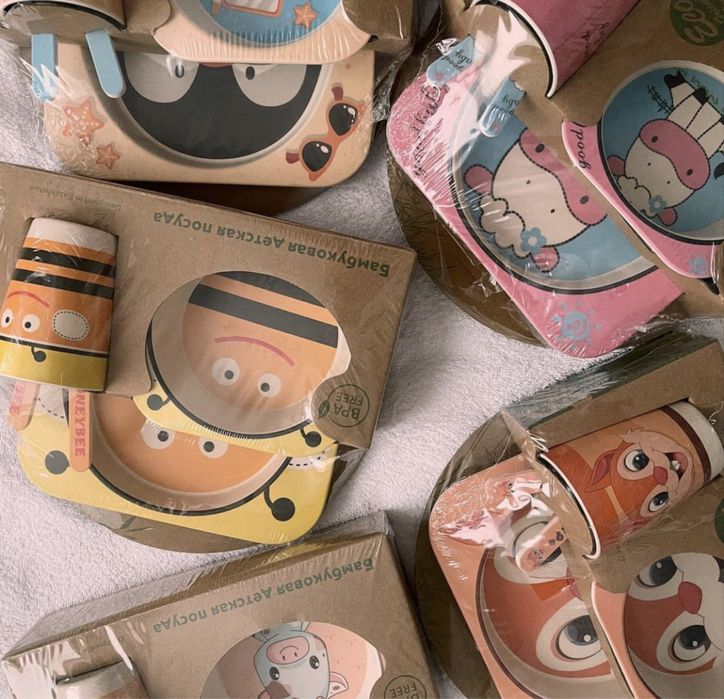 Бамбуковая посуда детская