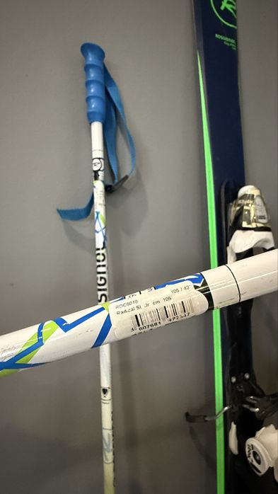 Rossignol комплект ски + щеки + обувки