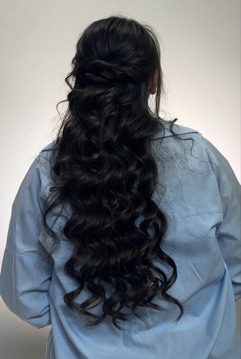 укладка прическа