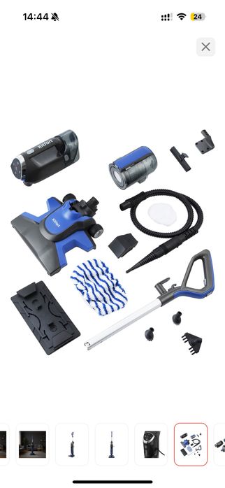 Вертикальный пылесос пароочиститель Kitfort