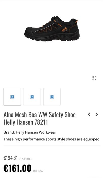 Работни обувки с метално бомбе HELLY HANSEN BOA Waterprof .Номер 41