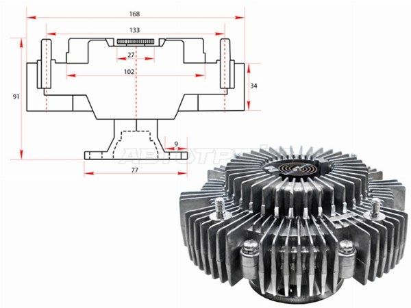Вискомуфта  Toyota Coaster