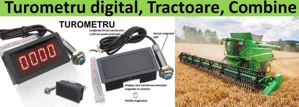 Turometru combine, tractoare 0-9999rot/min. Tahometru. Nou ambalat!