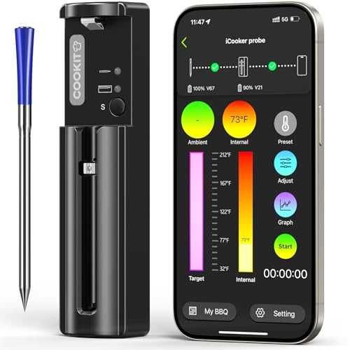 Нов Безжичен термометър със сонда за месо BBQ пушилня фурна кухня дом