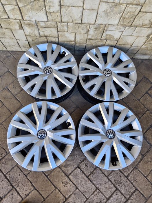Нови оригинални джанти с тасове за Фолксваген 5х112 16 цола 5x112R16