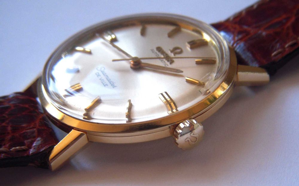 Ceas aur solid 18K OMEGA Seamaster de Ville calibrul 552