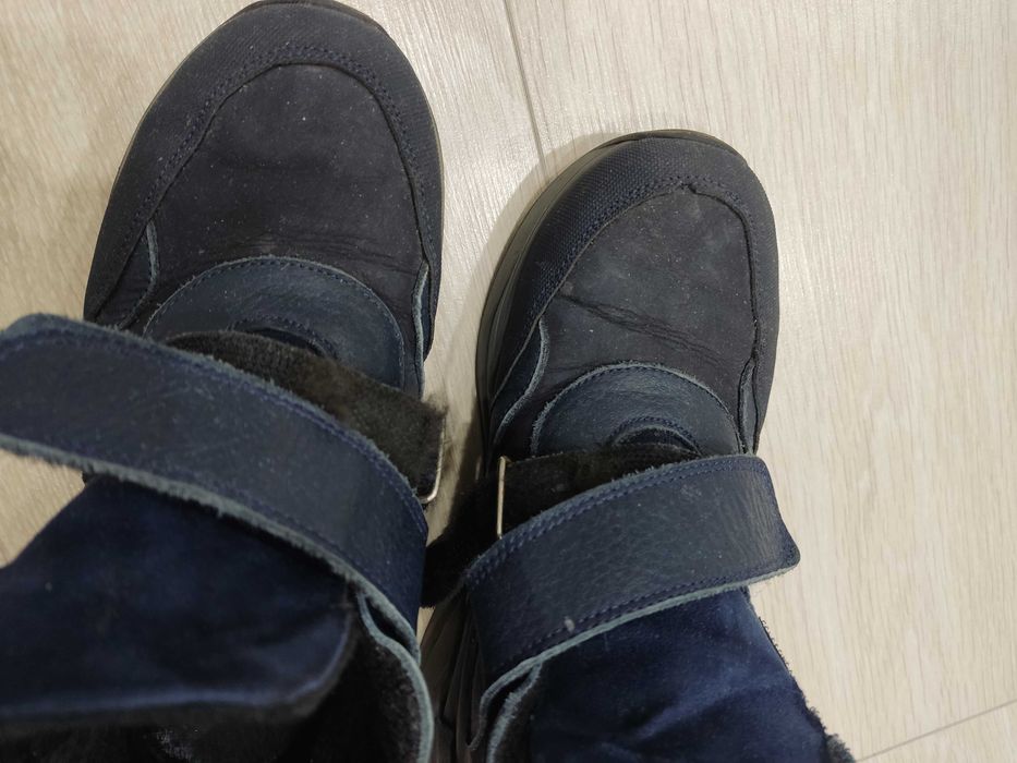 Ботинки демисезонные, кожа, для мальчика