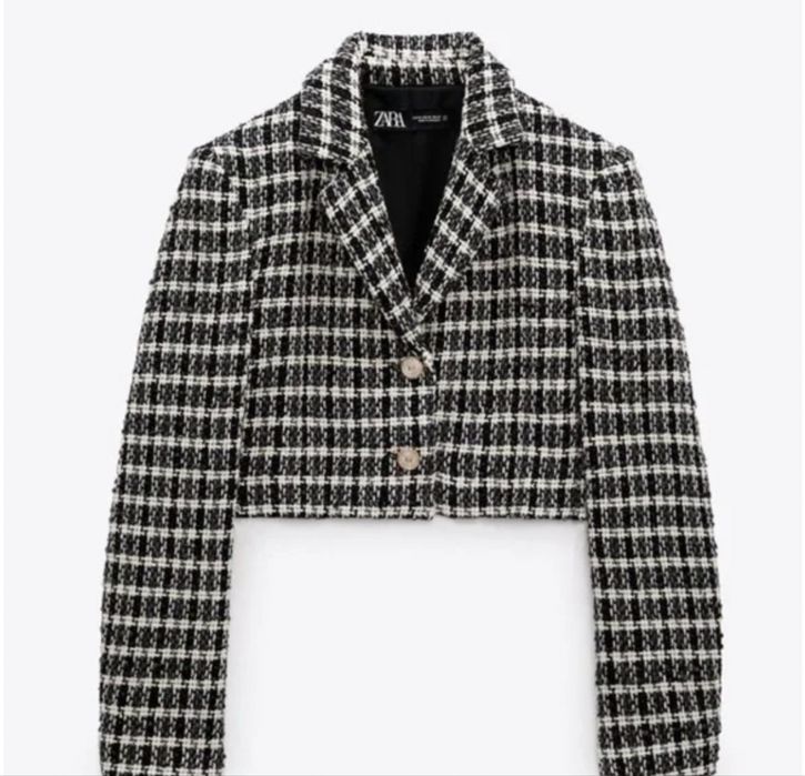 Късо сако букле Zara размер