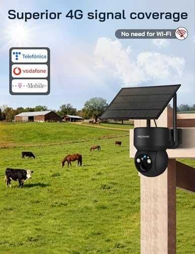 Нова Без WiFi 4G CCTV камера със SIM слот +3 2GB SD Соларна IP66 PTZ