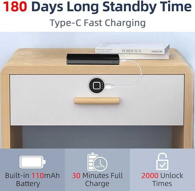 Bluetooth Биометрична ключалка за шкаф с пръстови отпечатъци eLinkSmar