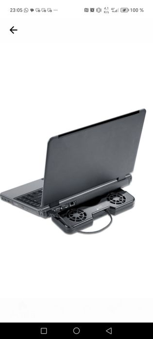 Cooler laptop stand