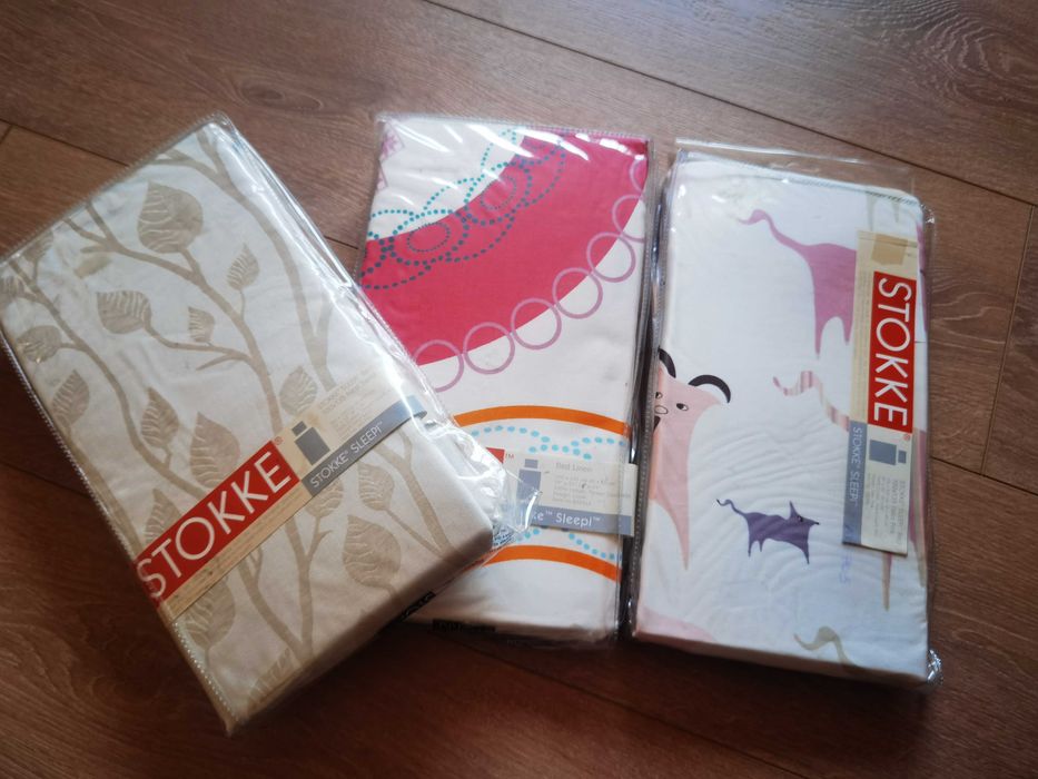 Set lenjerie pentru pat copii Stokke 100% bumbac 100x135