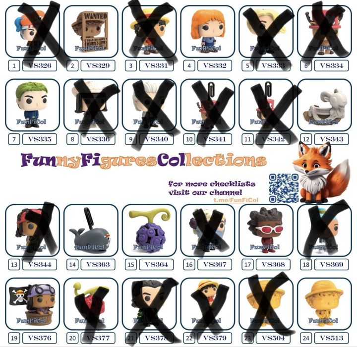 One piece киндер фигурки