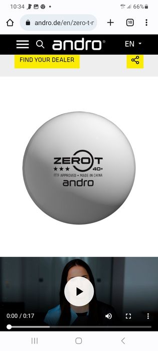 3 × Mingi premium tenis de masa Andro zero T***