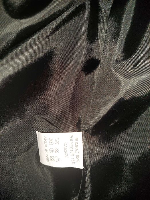 Costul/set office sarafan cu sacou cu fundiță la mijlo, stil fofy