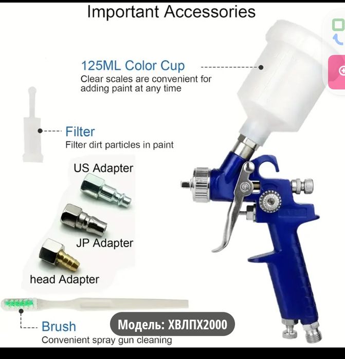Пистолет распылитель H2000