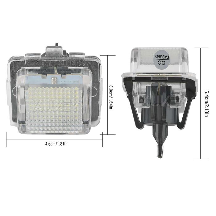 LED плафони заден регистрационен номер Mercedes W204 W212  W221 W216