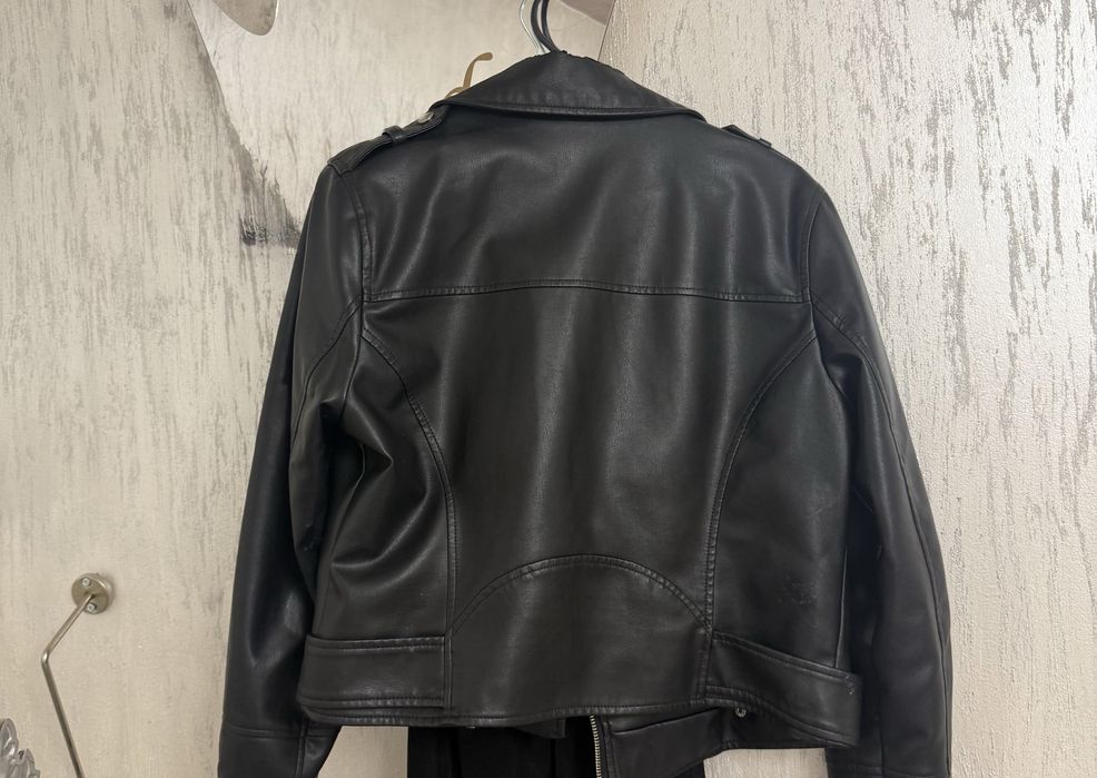 Кожено яке LCW kiki черно