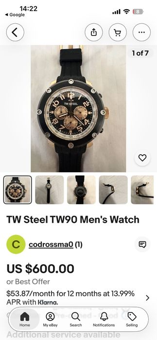 Vand ceas TW Steel