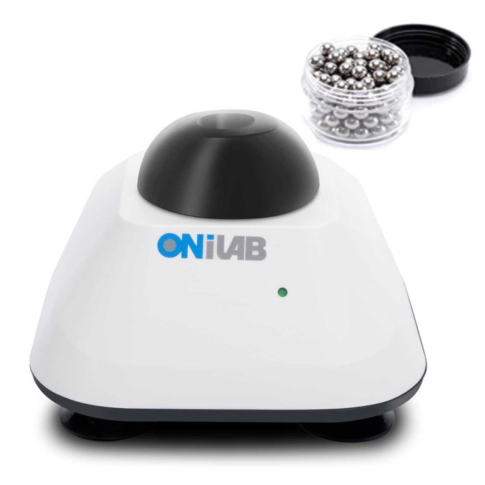 ONiLAB Vortex миксер с функция докосване, 120бр. 7/32 инча топки,черен