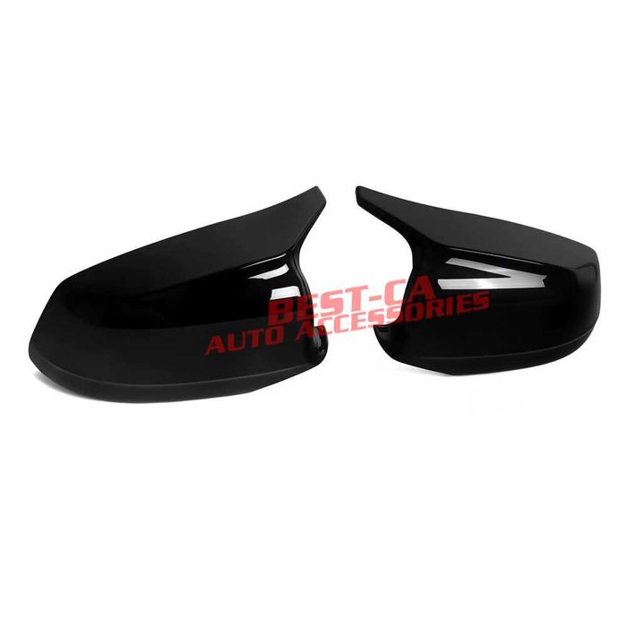 Capace oglinzi cu cleme pentru montaj direct Batman / M-Style compatibile cu BMW Seria 5 F10, F11 (2010-2013) pre lci – Negru Lucios