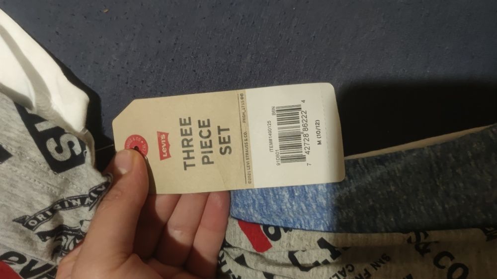 Levi's троен комплект момчешки тениски